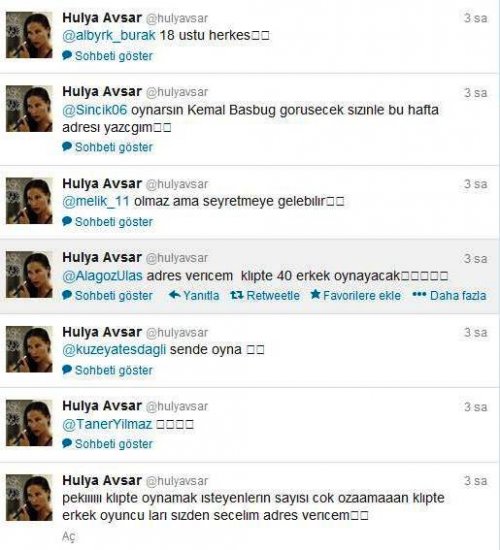 HÜLYA AVŞAR 40 ERKEK OYUNCU ARIYOR