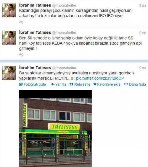 İBRAHİM TATLISES, SAHTE TATLISESS’İ GÖRÜNCE KÜPLERE BİNDİ