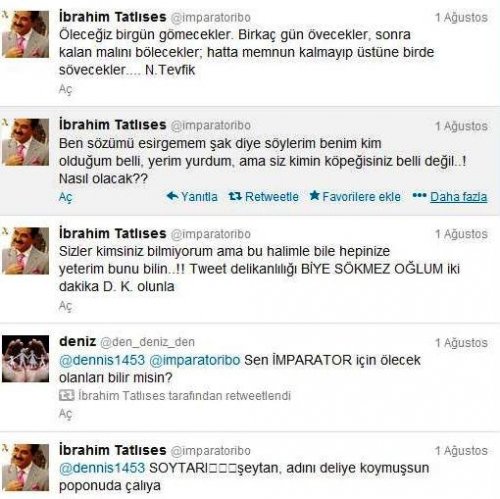 İBRAHİM TATLISES, TEHDİTLERE ATEŞ PÜSKÜRDÜ