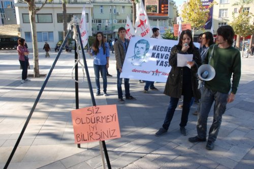 NECDET ADALI’YI ANMA EYLEMİNDE GERGİNLİK