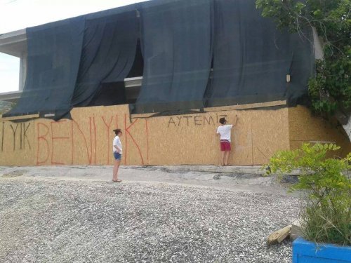 OLGUN ŞİMŞEK KAÇAK OTEL İÇİN EYLEM YAPTI