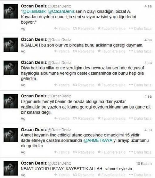 ORTAÇ VE TATLISES’TEN SONRA ÖZCAN DENİZ DE İSYAN ETTİ