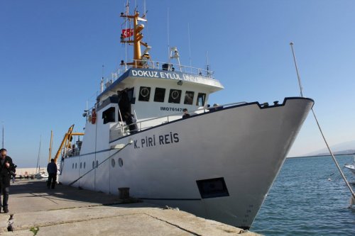 PİRİ REİS ARAŞTIRMA GEMİSİ, URLA’YA VEDA ETTİ